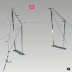 Uneven Bar Rails - Fibreglass - Olympic/F.I.G. - Replacement