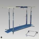 Parallel Bars - Olympic/F.I.G. Approved - Fibreglass Rails