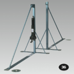Tennis Posts, Linear Tensioner and Floor Plates (Set)