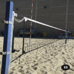 Volleyball Net Tensioner & Clamping System for Beach Volleyball