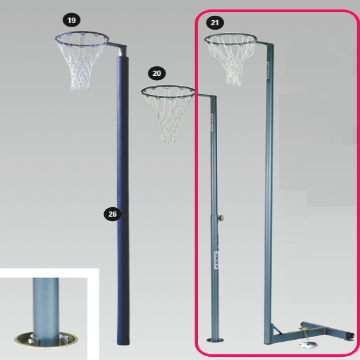 Games Equipment - Acromat - Netball Post, Net and Floor Plate (Qty 1 ...