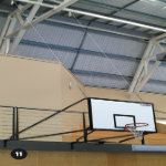 Basketball B/board - Side Swing, Suspended, Variable Wall Brkt