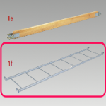 Horizontal Ladder, Tubular - Attached to Wall Bars