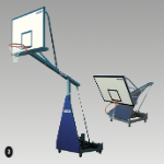 Basketball Backboard - Mobile, Cantilever 1800mm