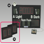 Shot Clock - Electronic, 200mm Double Row LED