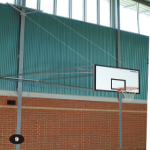 Basketball B/board - Side Swinging, Suspended, Top Wall Bracket