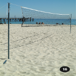 Volleyball Post, Net and Pegs - Outdoor