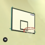Basketball Backboard - Direct on Wall