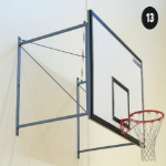Basketball Backboard - Wall Fixed, Maximum Cantilever 1200mm